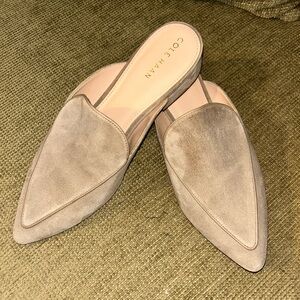 Cole Haan Women's Tan Suede Mules Size 9